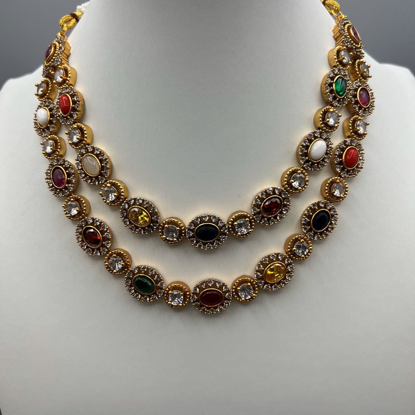 Fashion - Best Seller Classic Style Multi Color Antique Traditional Necklace Set