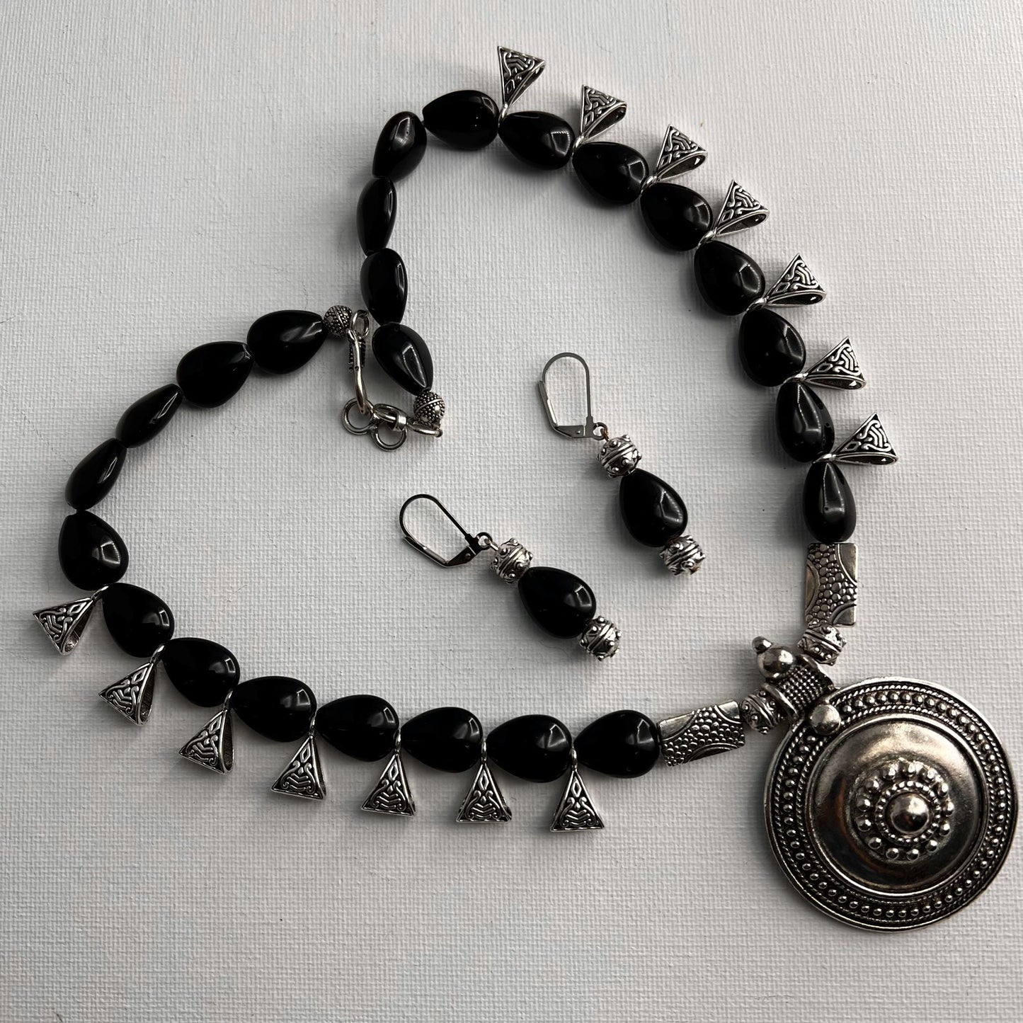 Fashion - Designer Trendy Black Oxidized Necklace Set