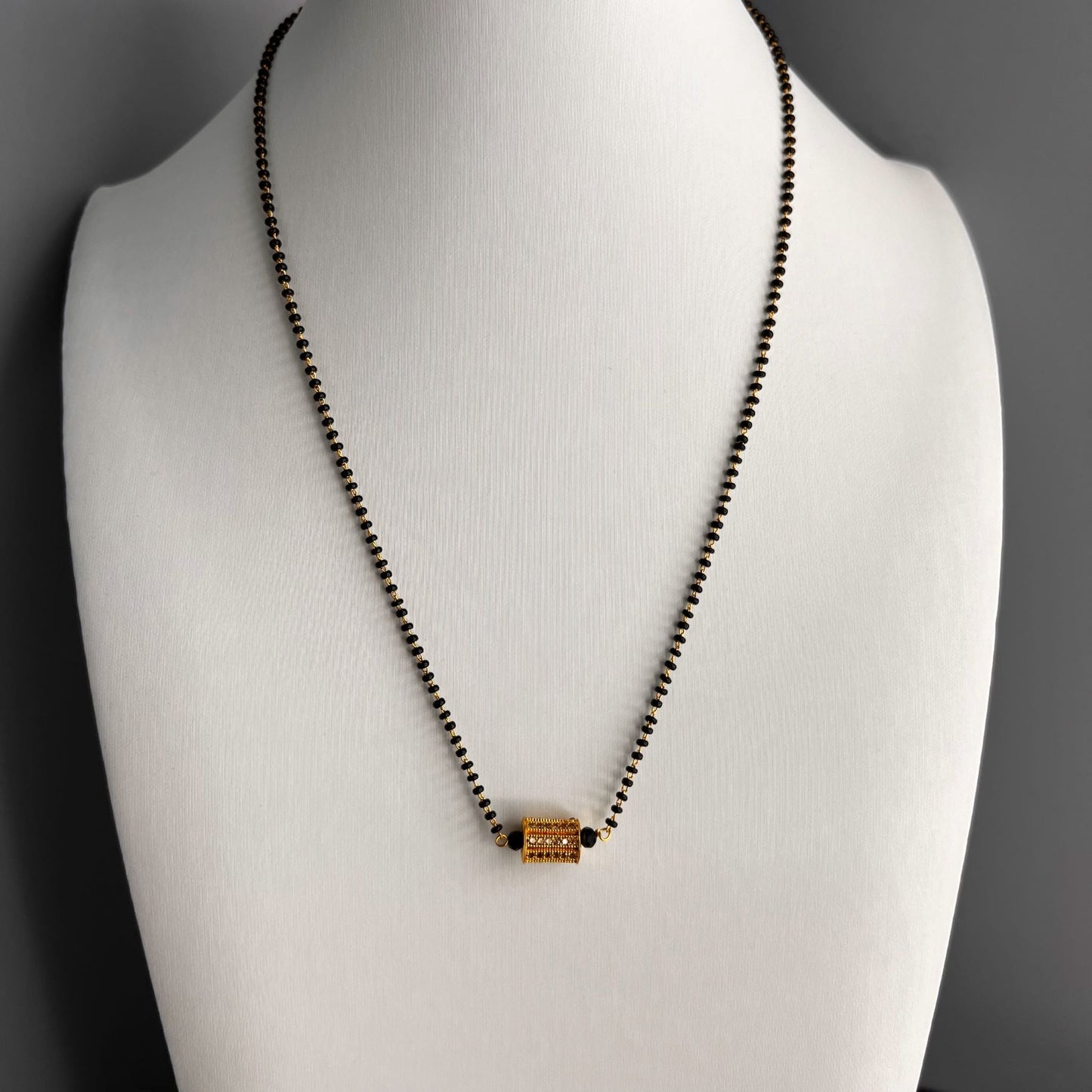 Fashion - Dainty Gold AD/CZ Stone Mangalsutra Necklace