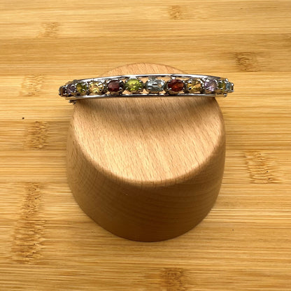 925 SS Festive Multi Color Multi Stone Cut Stone Bracelet